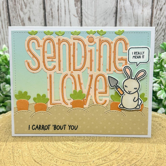 I Carrot About You Bunny Handmade Card
