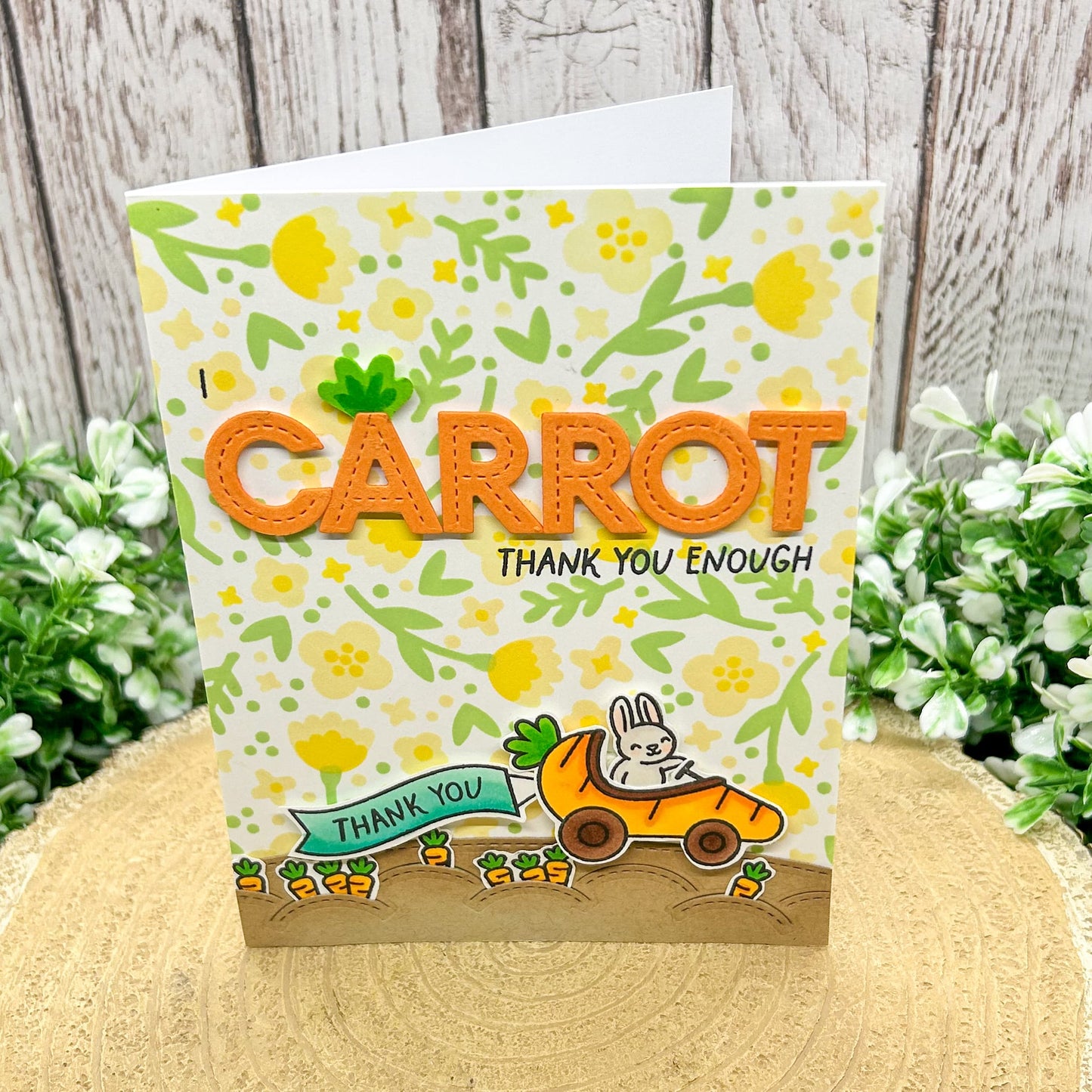I Carrot Thank You Enough Bunny Handmade Thank You Card-1