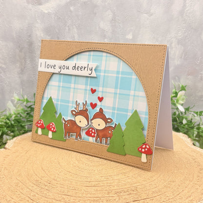 I Love You Deerly Handmade Valentine's Day Card-1