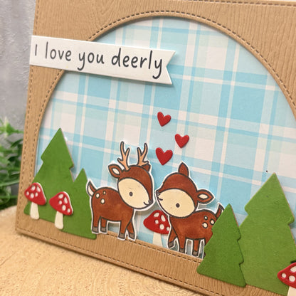 I Love You Deerly Handmade Valentine's Day Card-2
