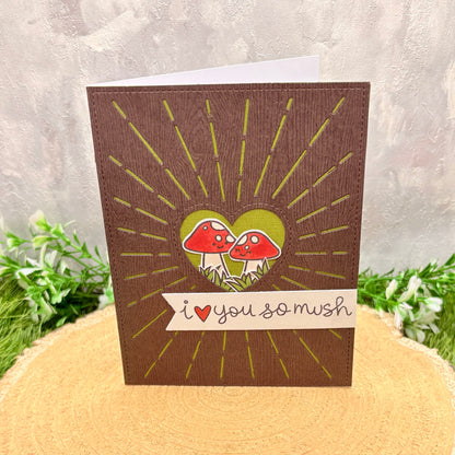 I Love You So Mush Handmade Valentine's Day Card-1