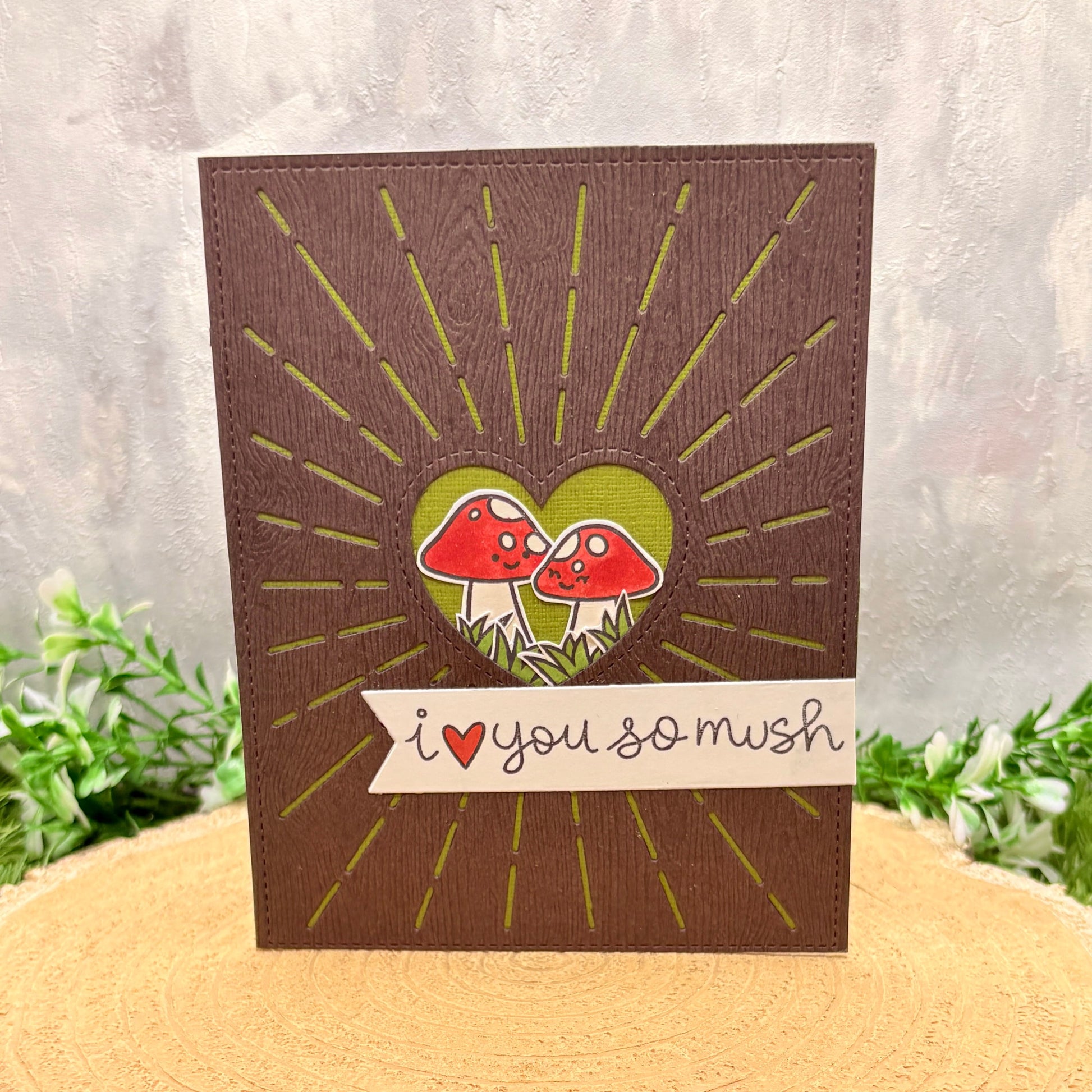 I Love You So Mush Handmade Valentine's Day Card