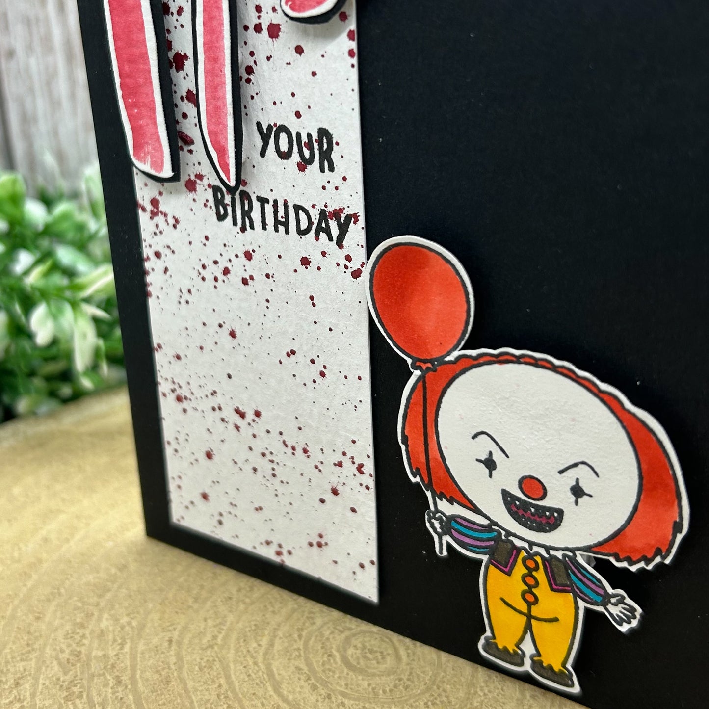 IT Clown Pennywise Birthday Handmade Character Card-2
