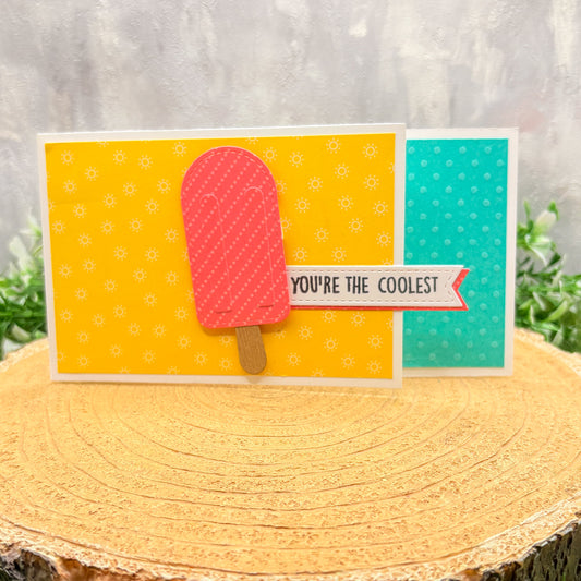 Ice Lolly You're The Coolest Handmade Card