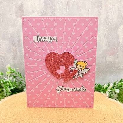 I love You Fairy Much Handmade Valentine's Day Card