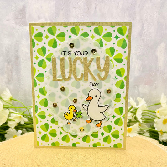 It's Your Lucky Day Handmade Congratulations Card