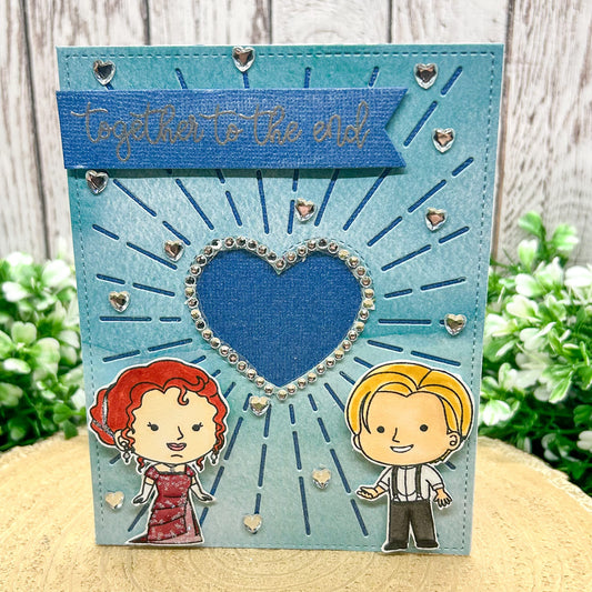 Jack & Rose Together To The End Handmade Character Themed Card
