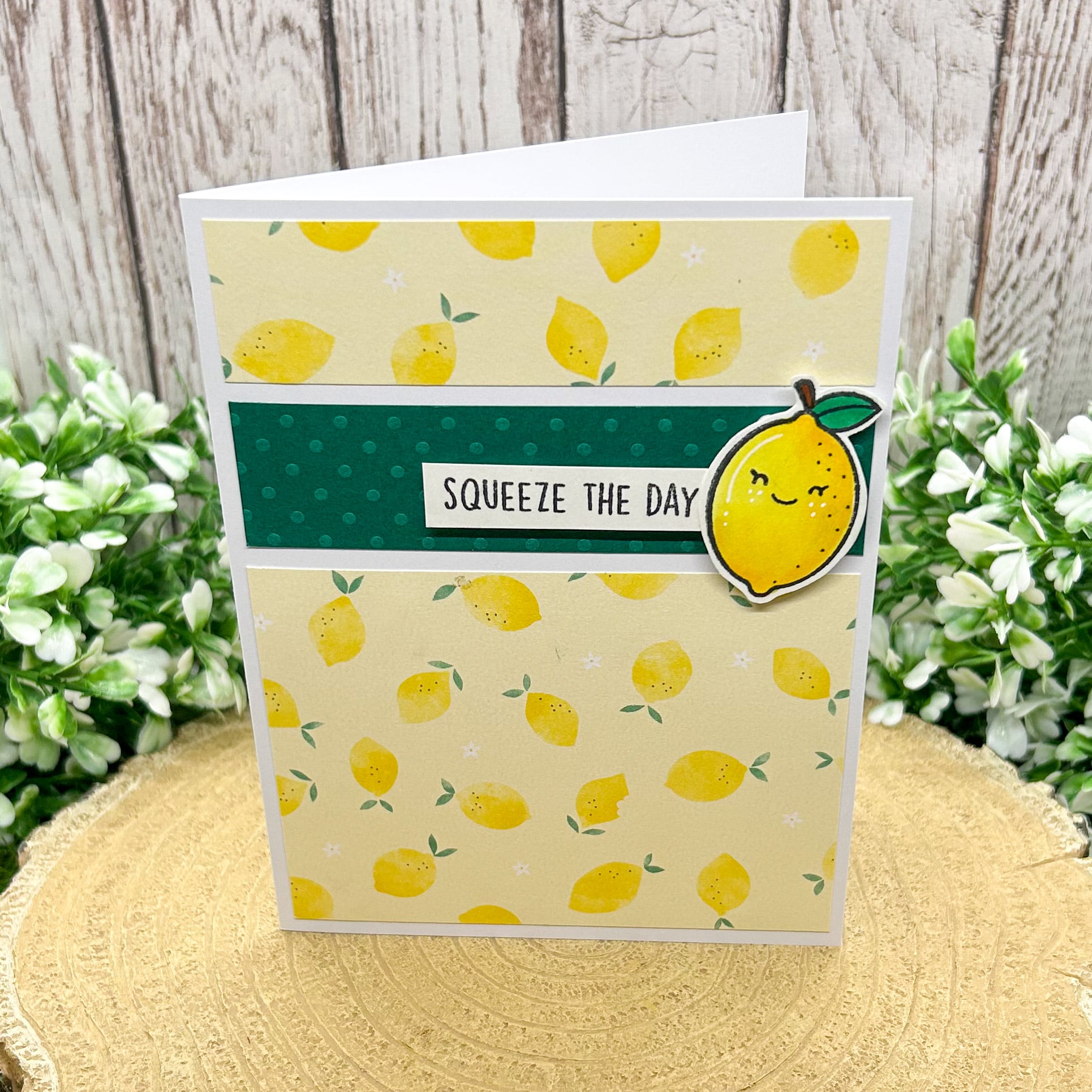 Lemon Squeeze The Day Handmade Birthday Card-1