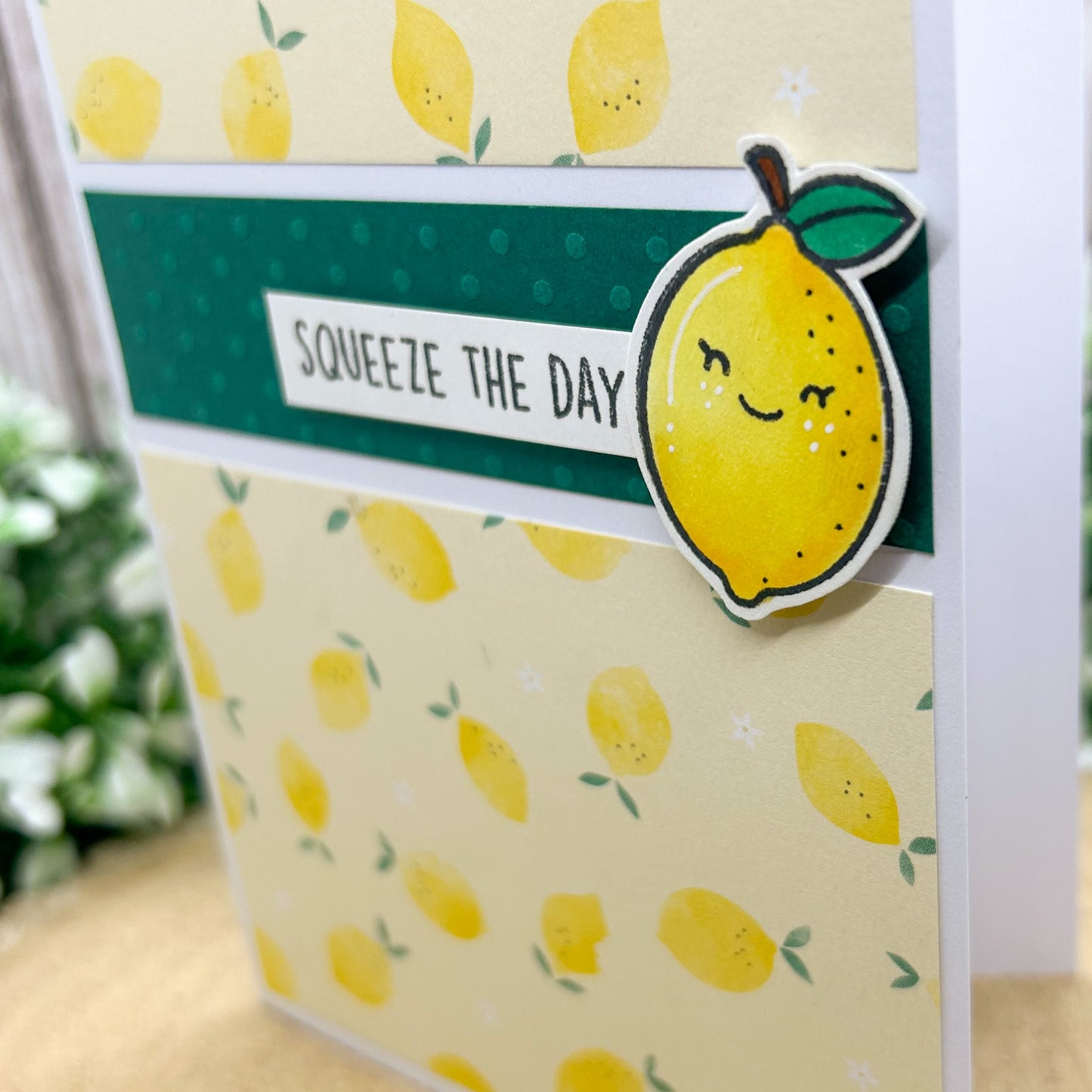 Lemon Squeeze The Day Handmade Birthday Card-2