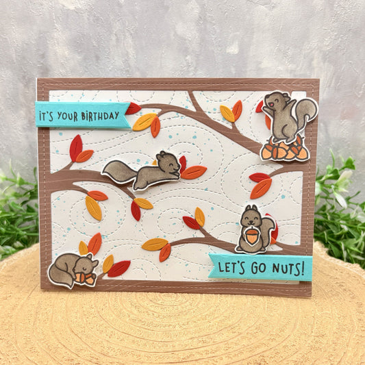 Let's Go Nuts! Handmade Birthday Card