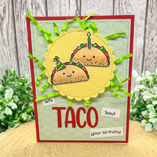 Let's Taco 'bout Funny Handmade Birthday Card