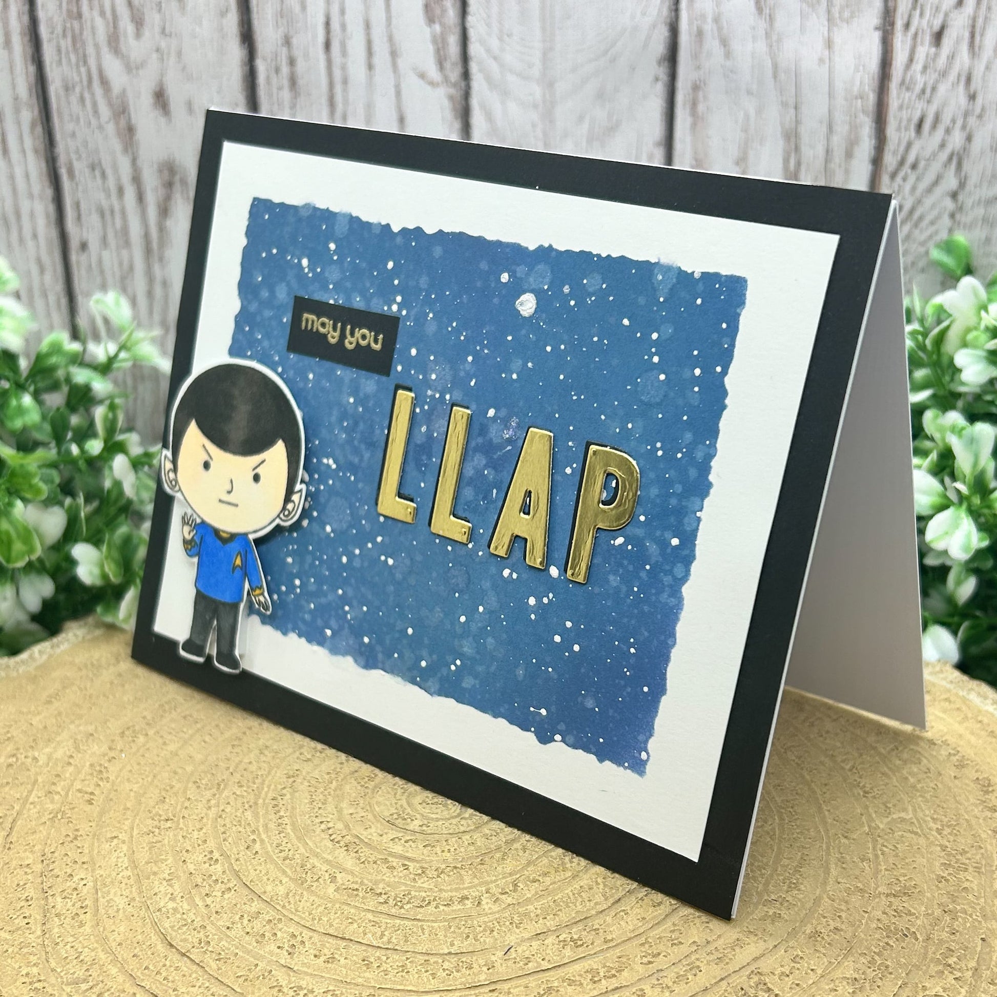 Live Long and Prosper Handmade Character Themed Card-1