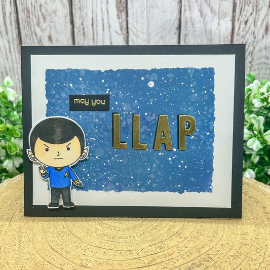 Live Long and Prosper Handmade Character Themed Card