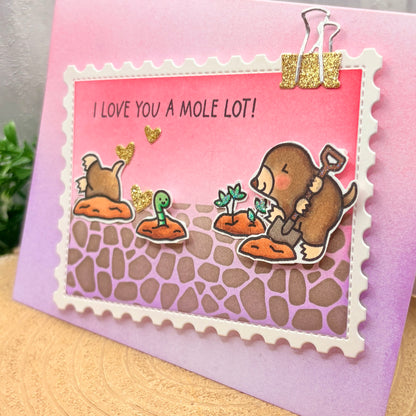 Love You A Mole Lot Handmade Valentine's Day Card-2