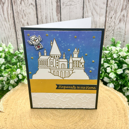 Magical Castle Silhouette Handmade Character Themed Card-1