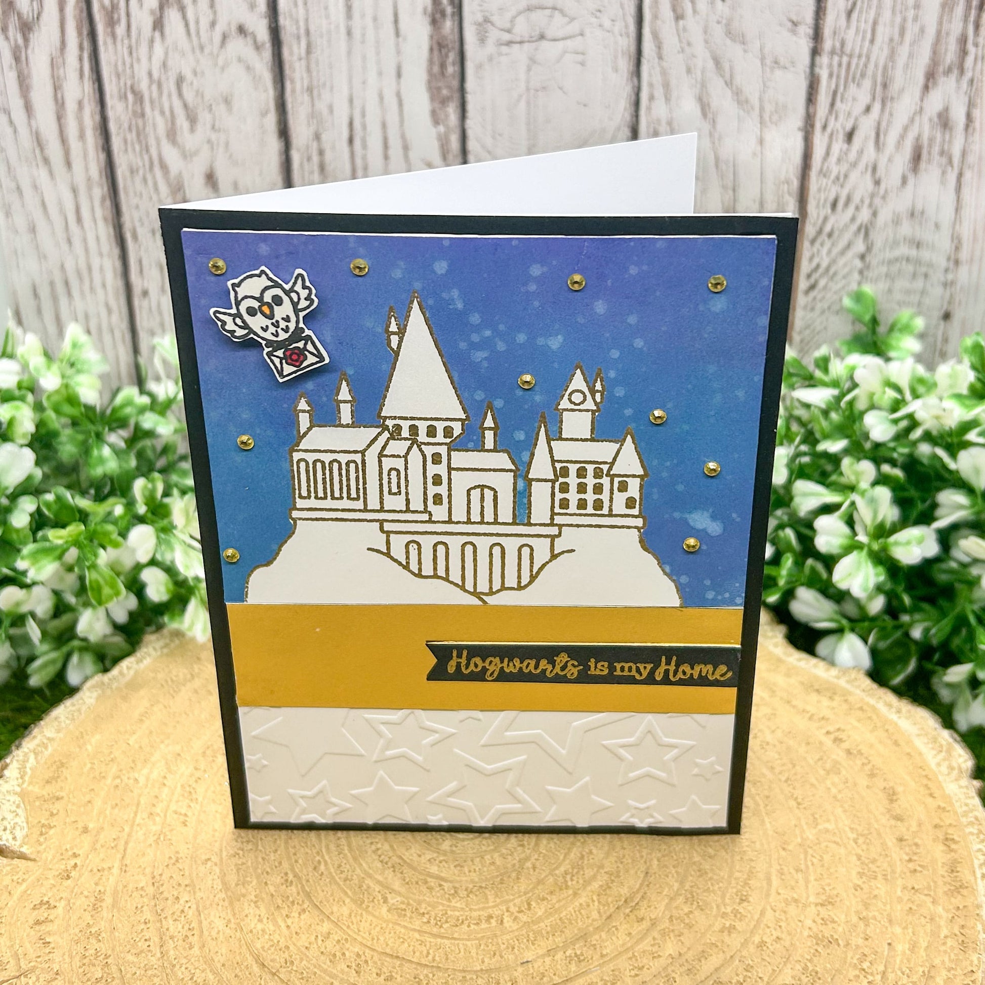 Magical Castle Silhouette Handmade Character Themed Card-1