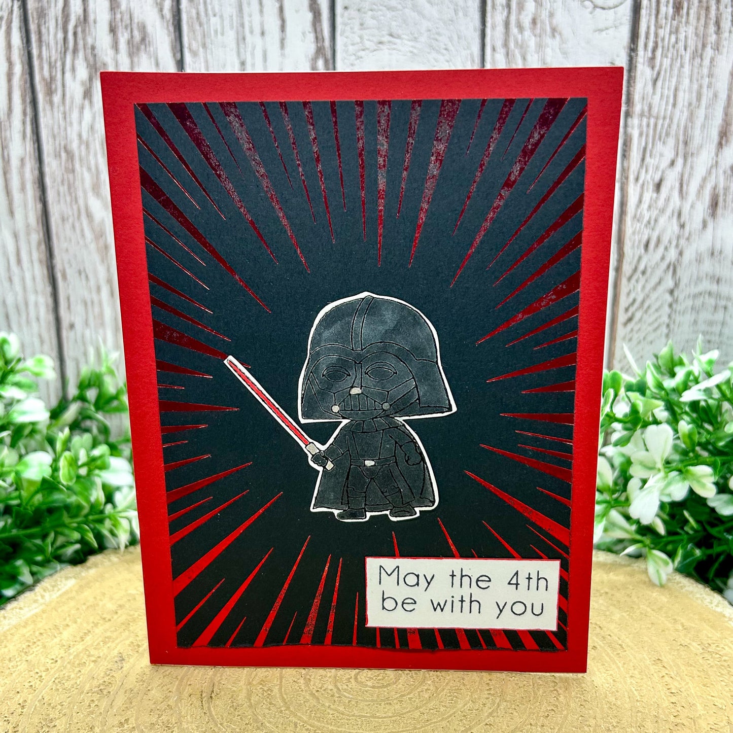 May The 4th Be With You Darth Vader Star Wars Handmade Card