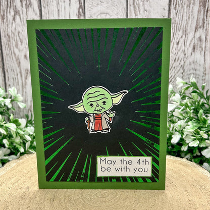 May The 4th Be With You Star Wars Yoda Handmade Card