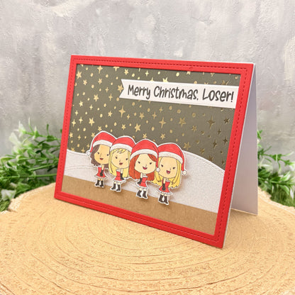 Mean Girls Merry Christmas Loser Handmade Character Card-1