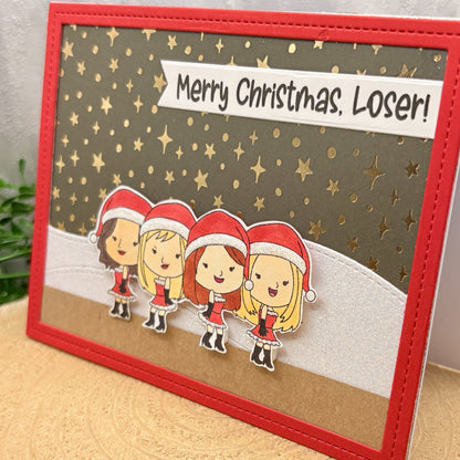 Mean Girls Merry Christmas Loser Handmade Character Card-2