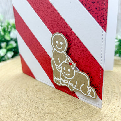 Merry XXX-mas Gingerbread Couple Rude Handmade Christmas Card-2