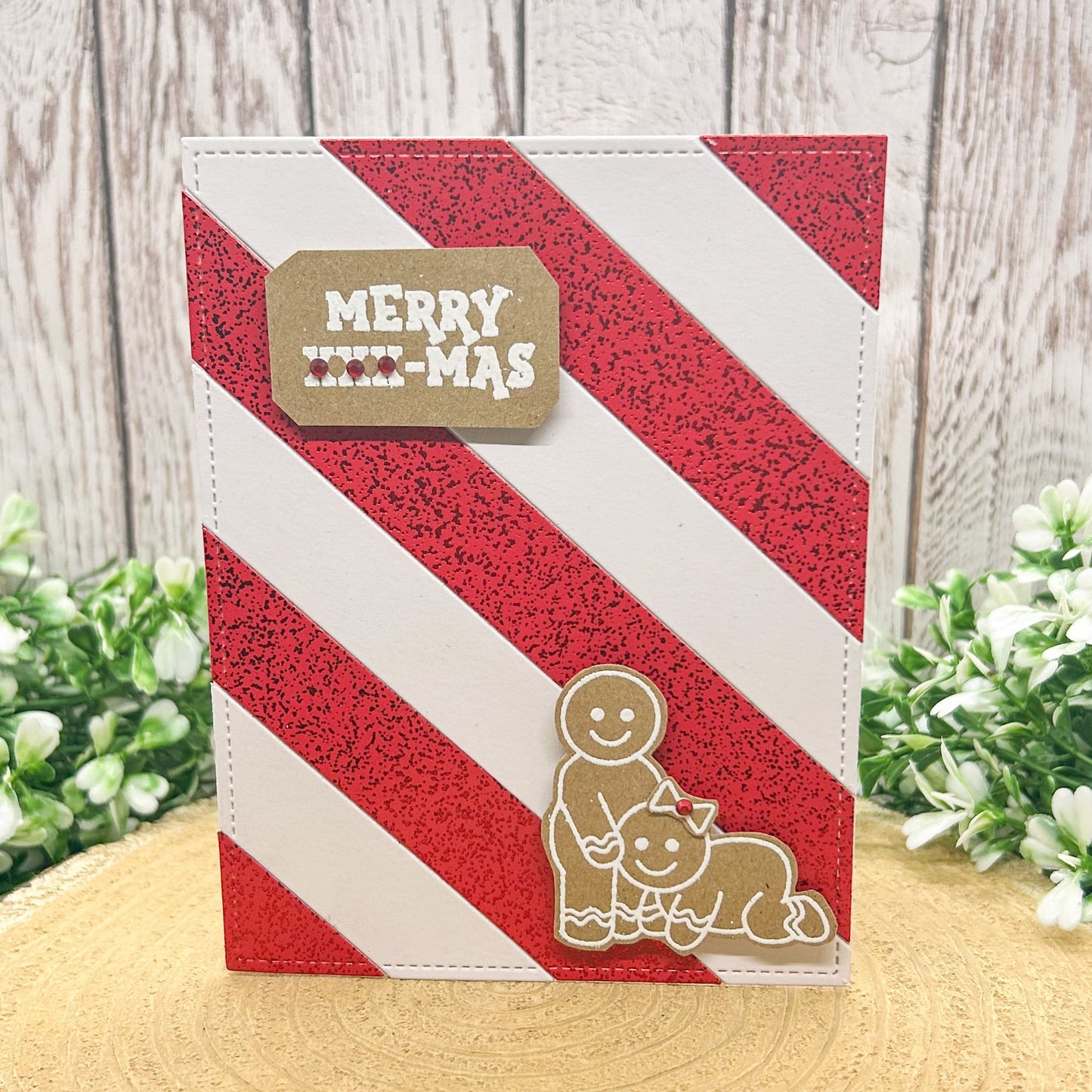 Merry XXX-mas Gingerbread Couple Rude Handmade Christmas Card