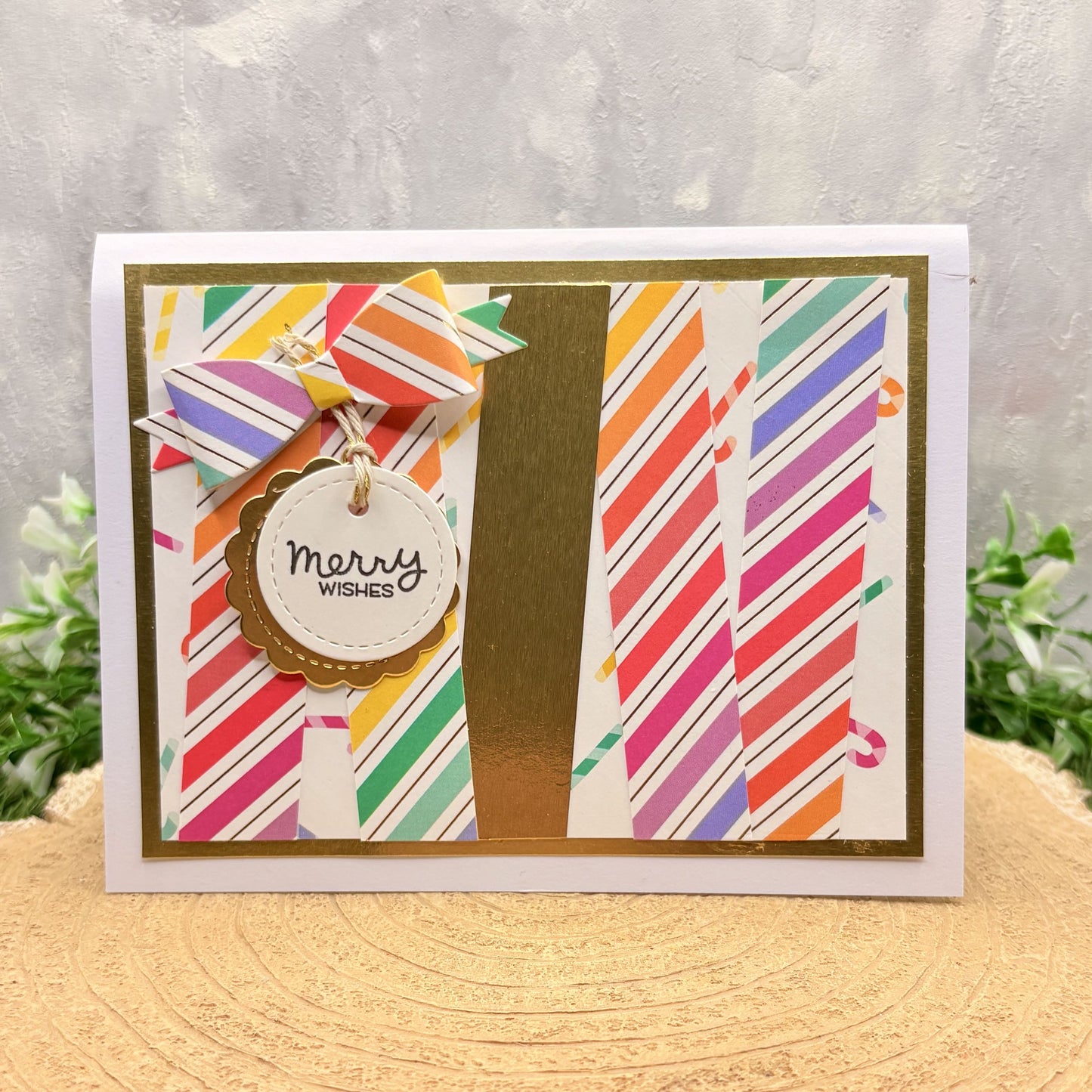 Multicolour Gift Card Holder Handmade Christmas Card