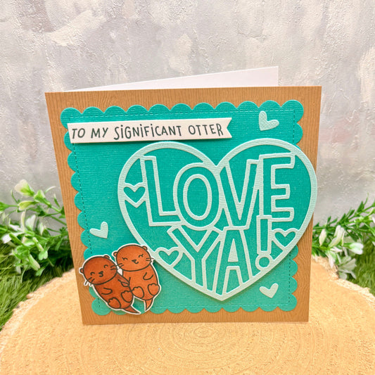 My Significant Otter Handmade Valentine's Day Card-1