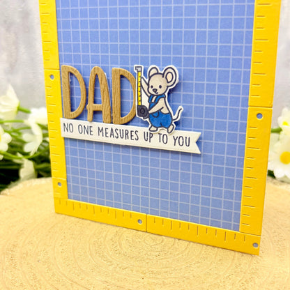 No One Measures To You Handmade Father's Day Card-2