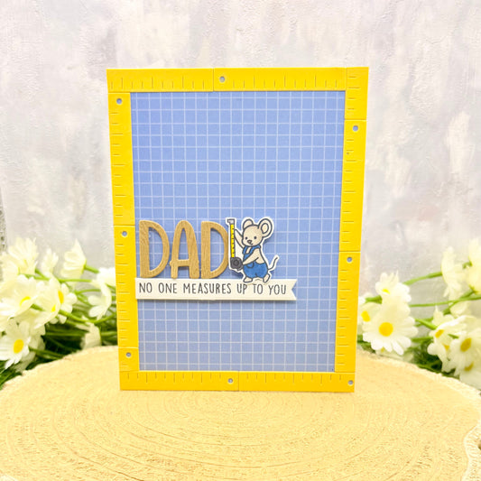 No One Measures To You Handmade Father's Day Card