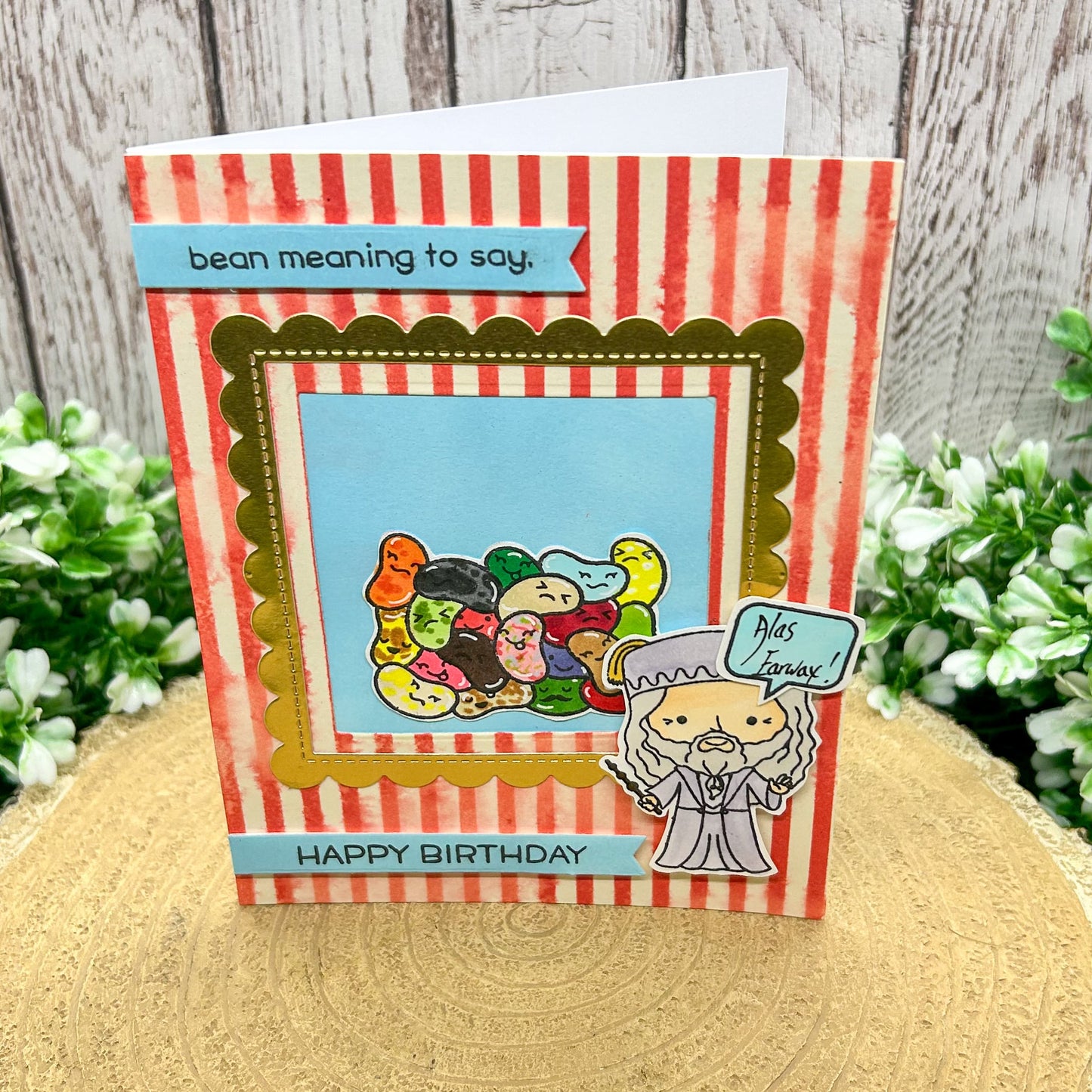 Old Wizard Sweets Handmade Character Themed Birthday Card-1
