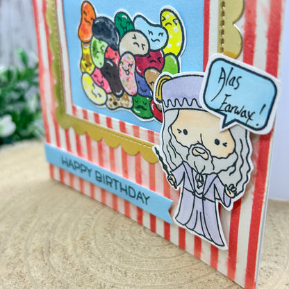 Old Wizard Sweets Handmade Character Themed Birthday Card-2