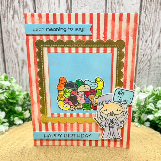 Old Wizard Sweets Handmade Character Themed Birthday Card