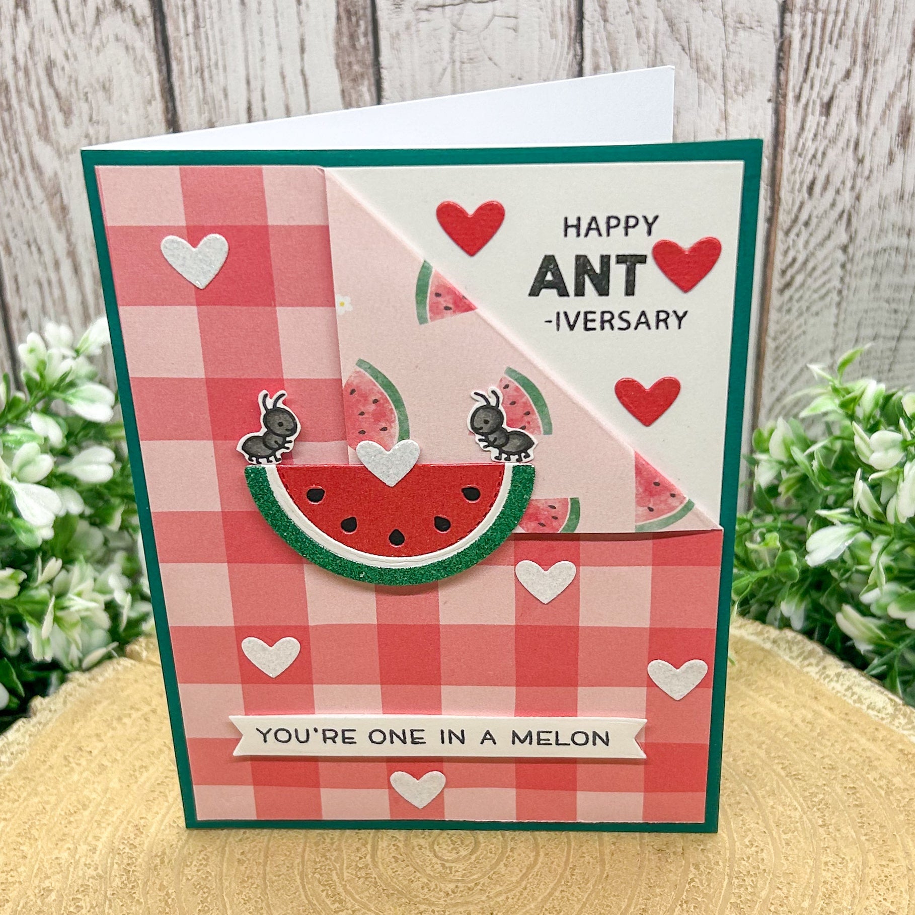 One In A Melon Handmade Anniversary Card-1