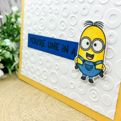One In A Minion Character Themed Handmade Card-2