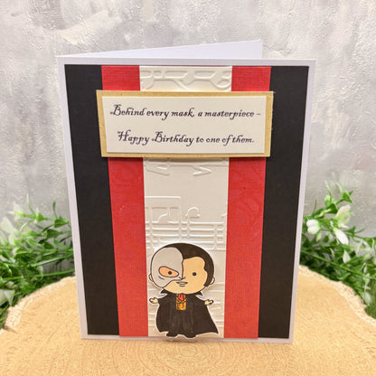 Opera Phantom Handmade Character Birthday Card-1