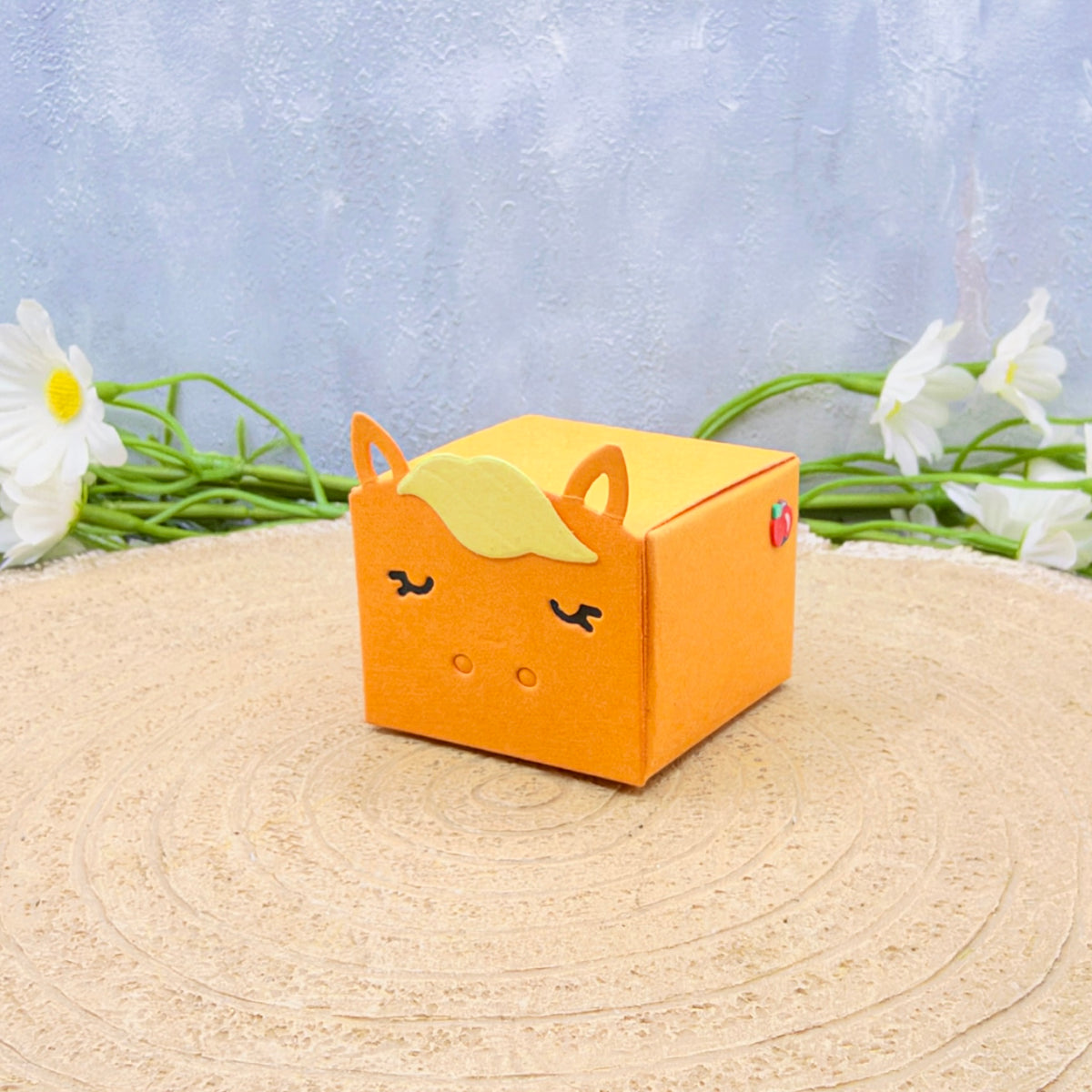 Orange Horse Miniature Gift Box