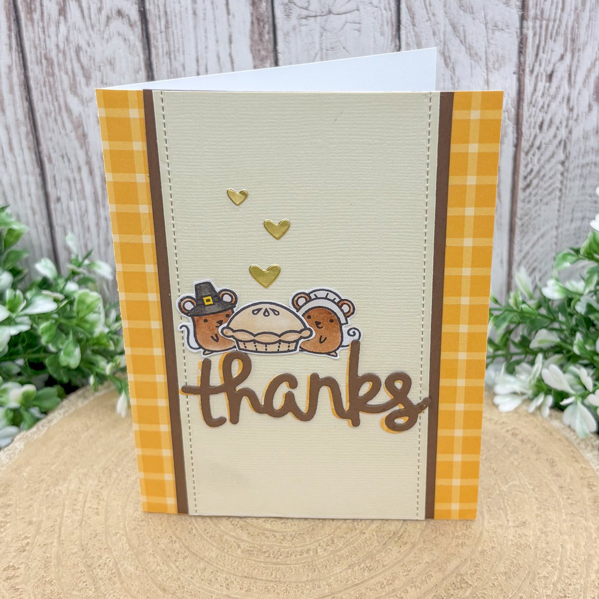 Pack Of 3 Thanksgiving Handmade Thank You Cards-2
