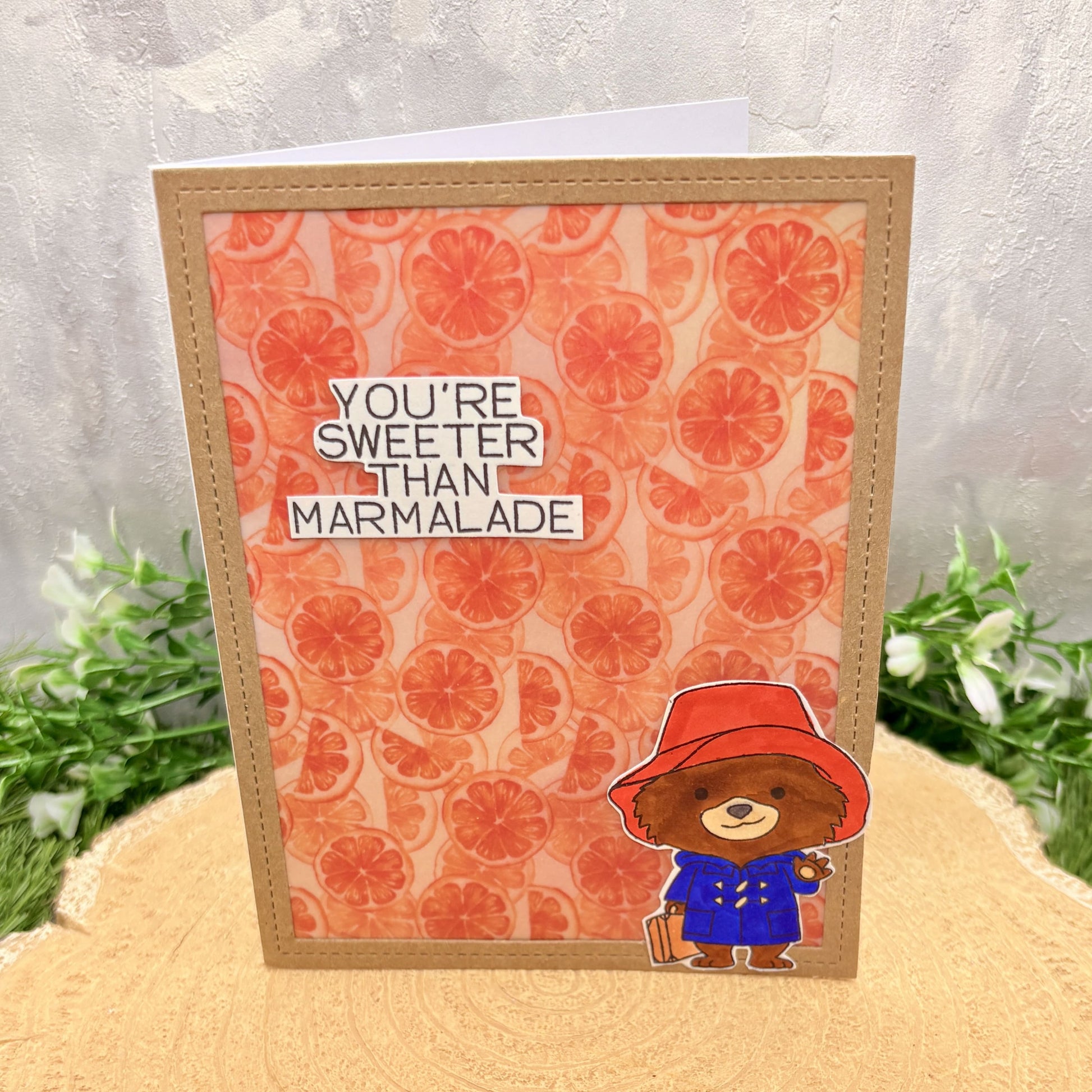 Paddington Sweeter Than Marmalade Handmade Character Card-1
