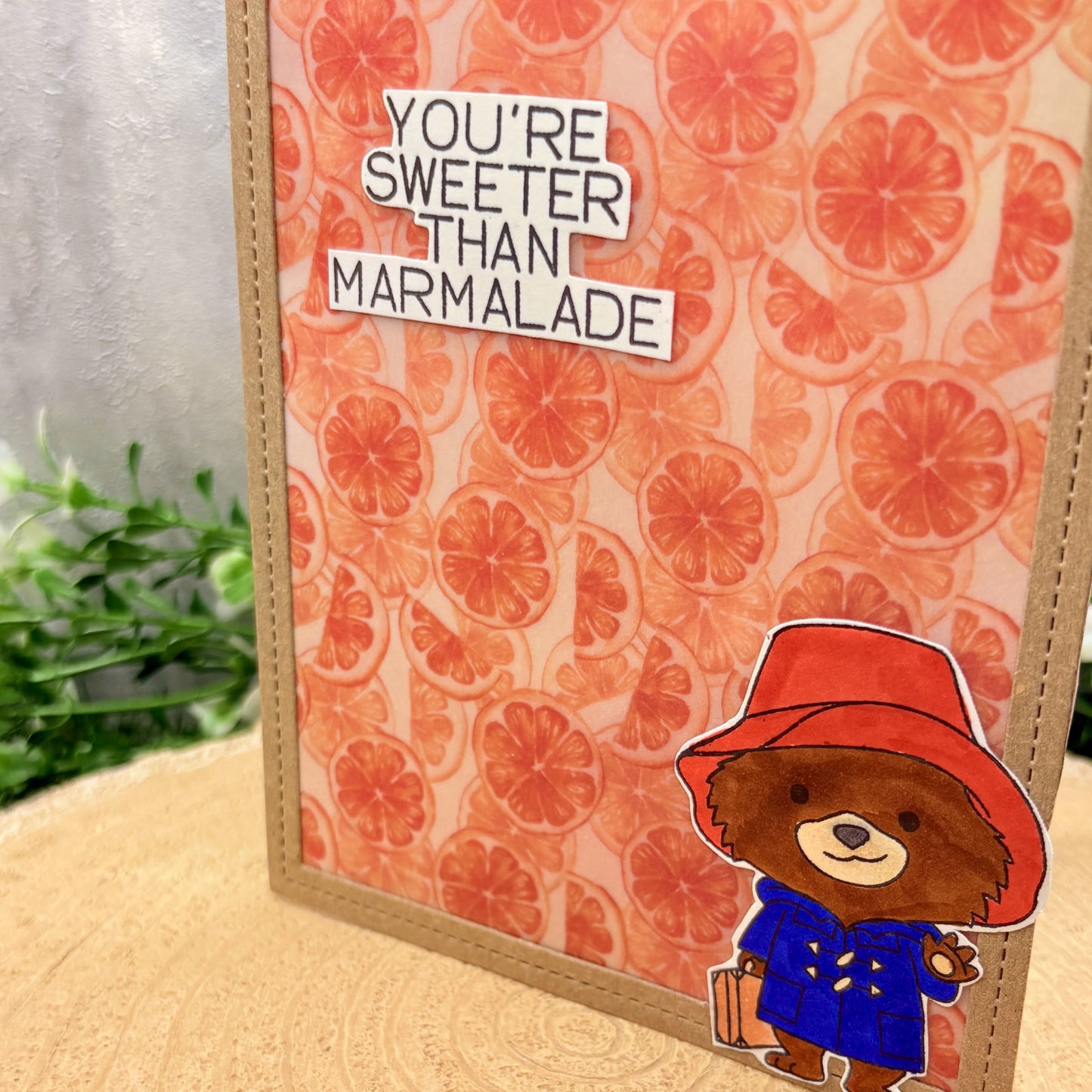 Paddington Sweeter Than Marmalade Handmade Character Card-2