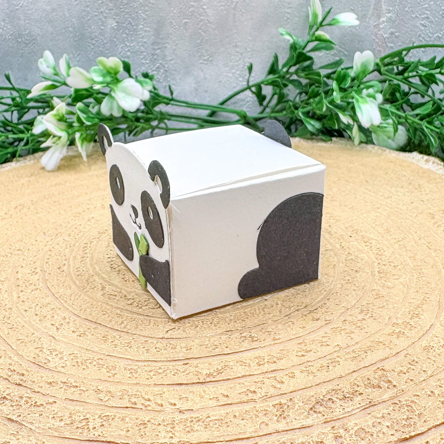 Panda Holding Bamboo Miniature Gift Box-1