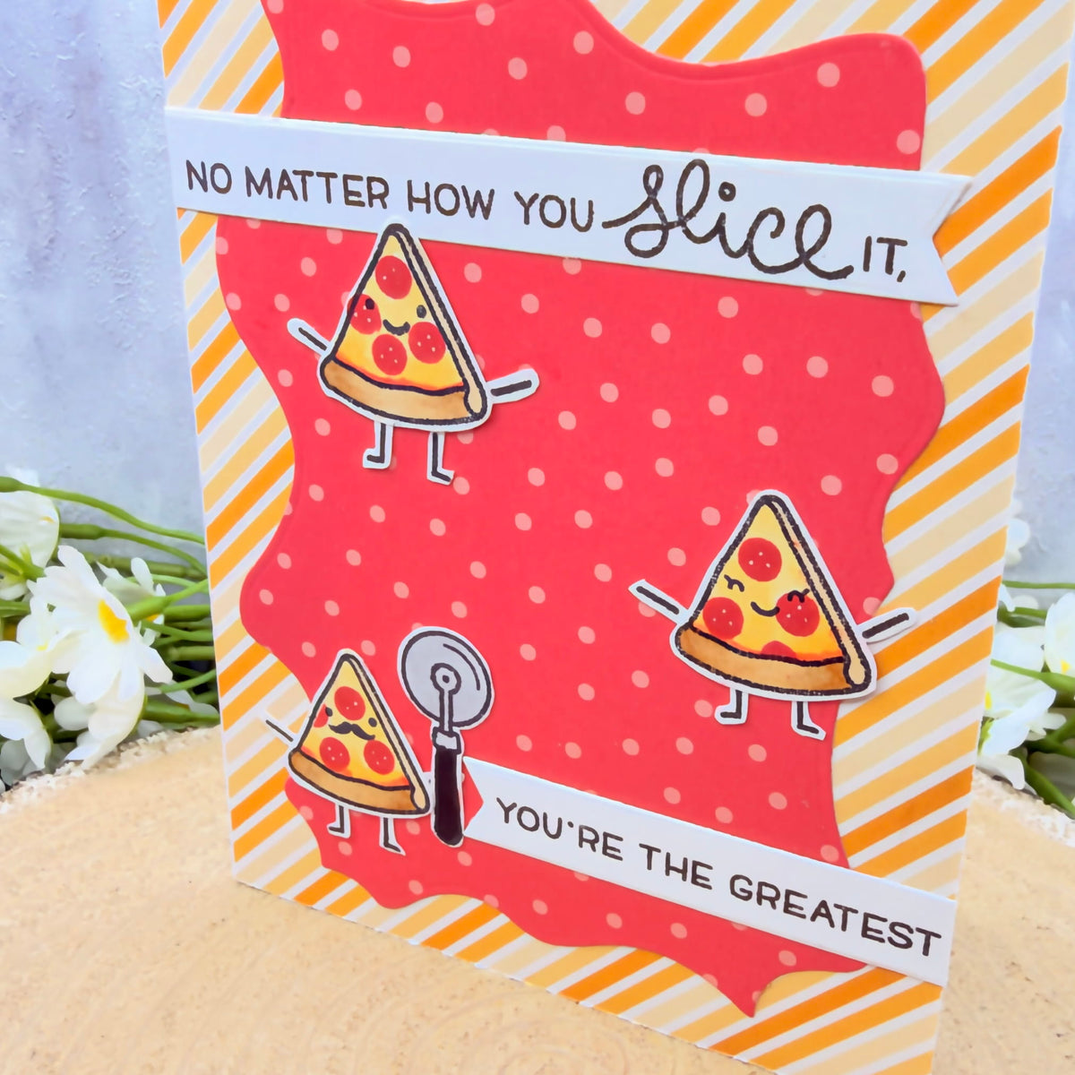 Pizza Pun Handmade Birthday Card-2