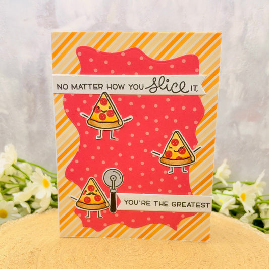 Pizza Pun Handmade Birthday Card