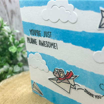 Plane Awesome Mini Handmade Thank You Card2