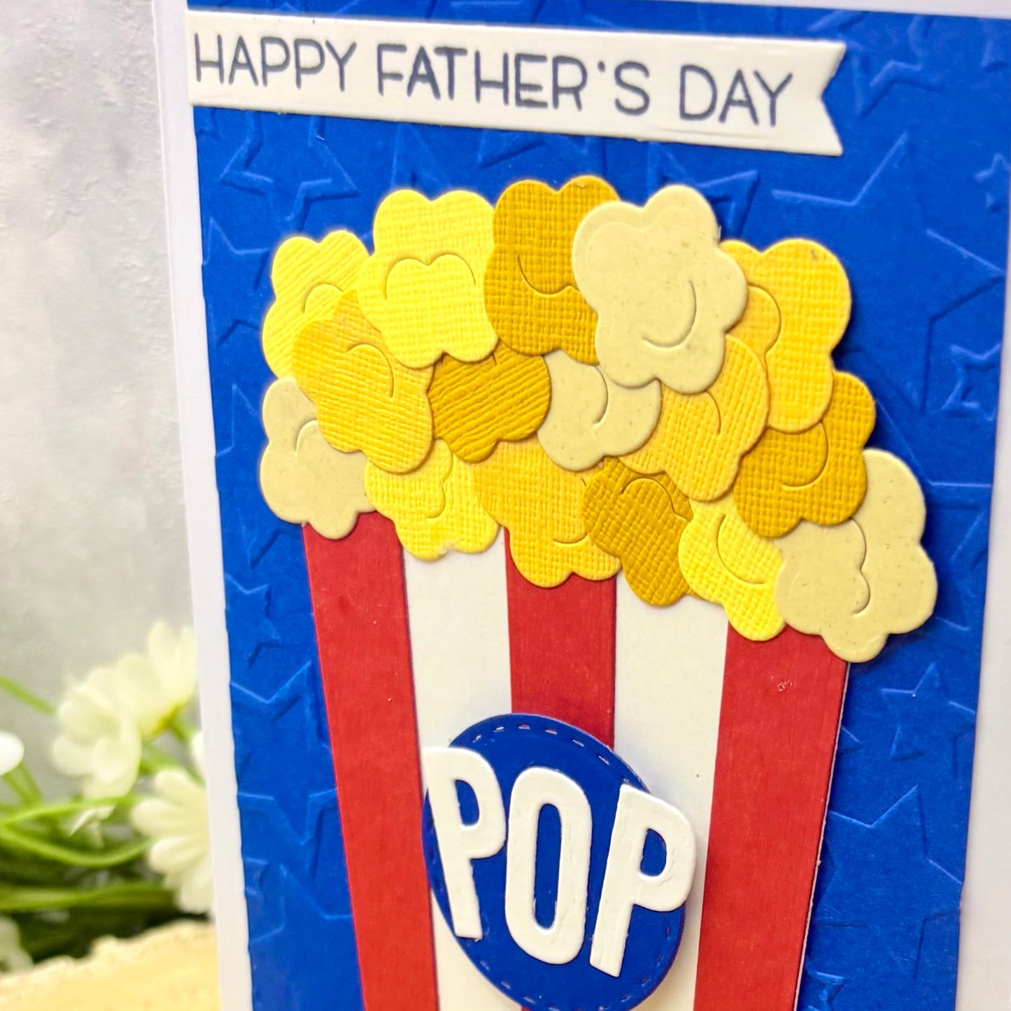 Popcorn Themed Handmade Father's Day Card-2