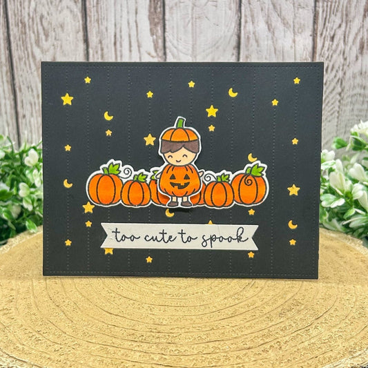 Pumpkin Kid Handmade Halloween Card