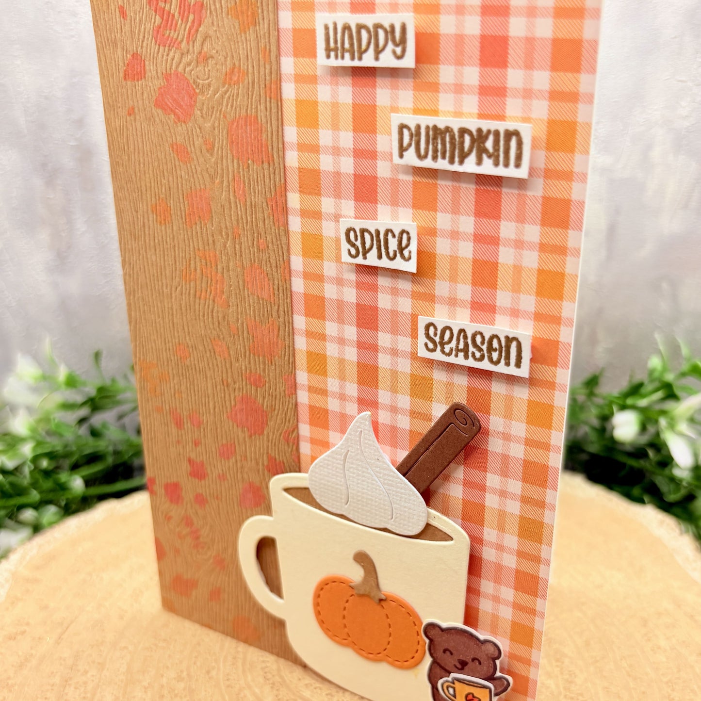 Pumpkin Spice Latte Handmade Card-2