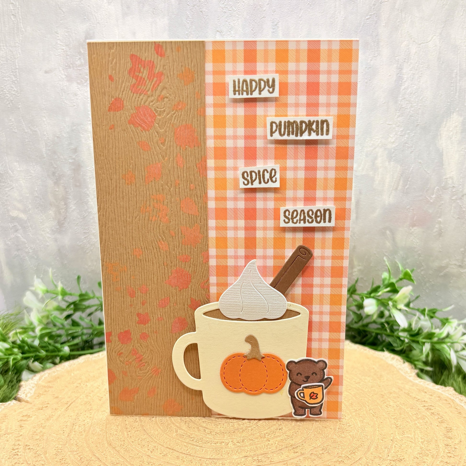 Pumpkin Spice Latte Handmade Card
