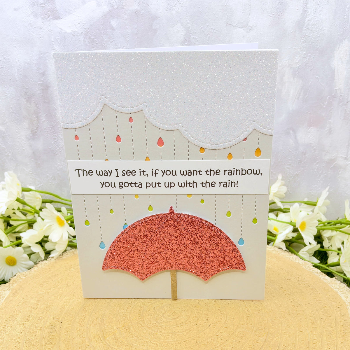 Rainbow Quote Handmade Card-1