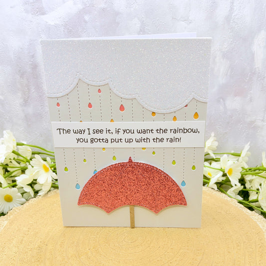 Rainbow Quote Handmade Card-1